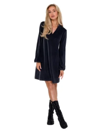 Rochie mini dama, Made of Emotion, Wonja, Gri