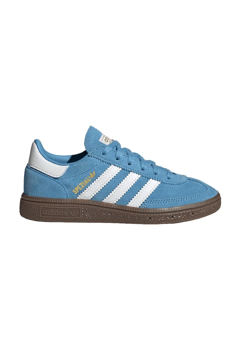 Pantofi Spezial din piele intoarsa pentru handbal, Alb/Albastru deschis