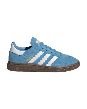 Pantofi Spezial din piele intoarsa pentru handbal, Alb/Albastru deschis