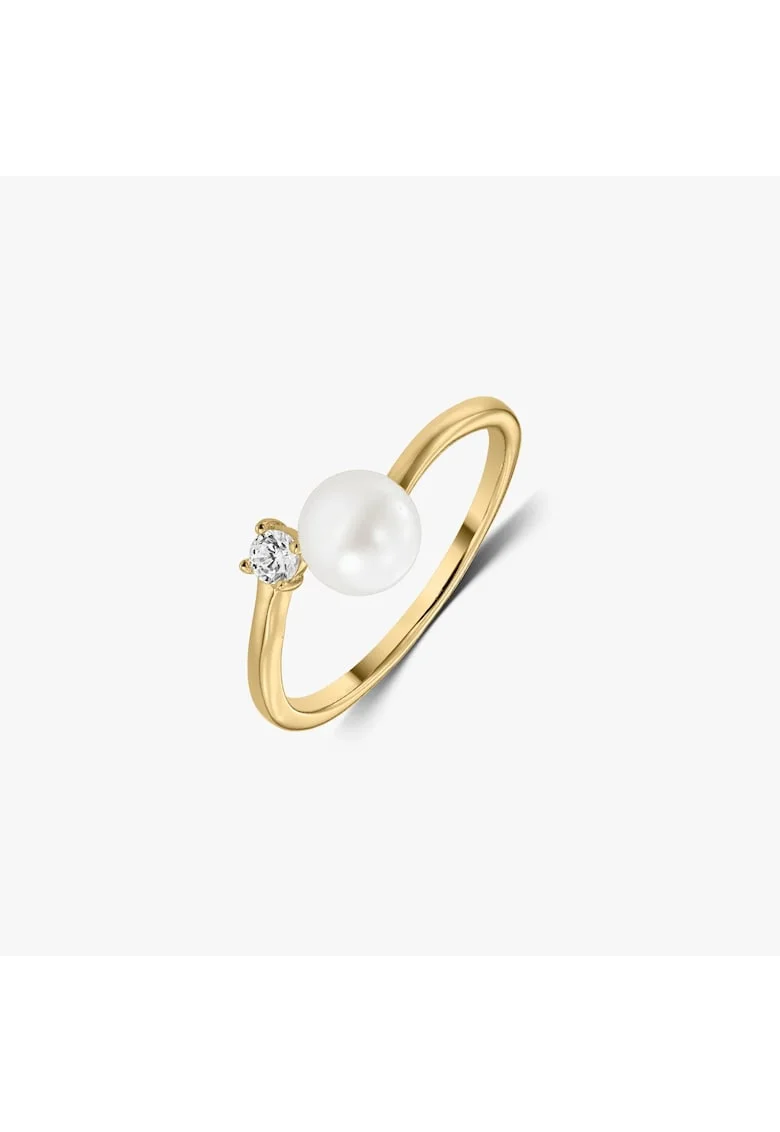 Inel din argint Golden Mary - Perle Naturale