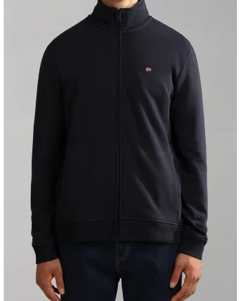 Bluza de trening cu fermoar si buzunare laterale Balis, Bleumarin
