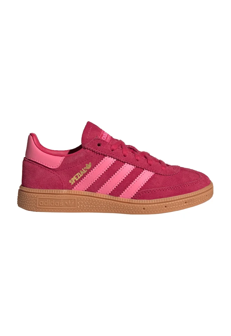 Pantofi Spezial din piele intoarsa pentru handbal, Rosu/Roz
