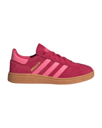 Pantofi Spezial din piele intoarsa pentru handbal, Rosu/Roz