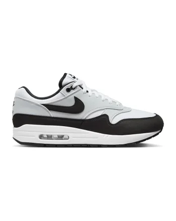 Pantofi sport din material textil Air Max 1, Alb/Negru/Gri deschis