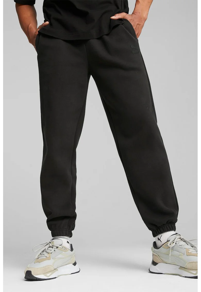 Pantaloni sport din amestec de bumbac Classics, Negru