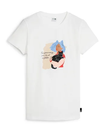 Tricou din bumbac cu imprimeu, Alb