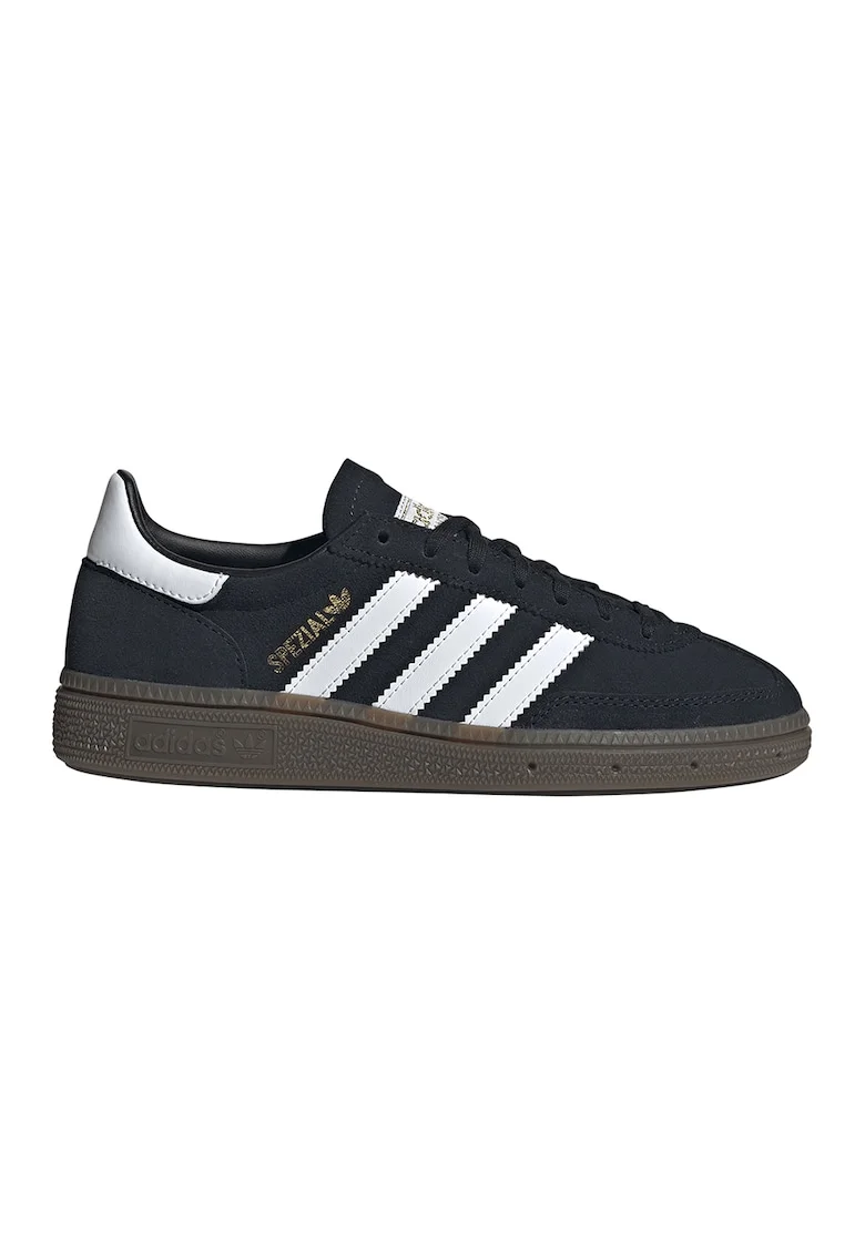 Pantofi sport Spezial low-cut din piele intoarsa, Auriu/Negru stins/Alb optic