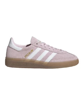 Pantofi sport Spezial low-cut din piele intoarsa, Alb/Roz pastel
