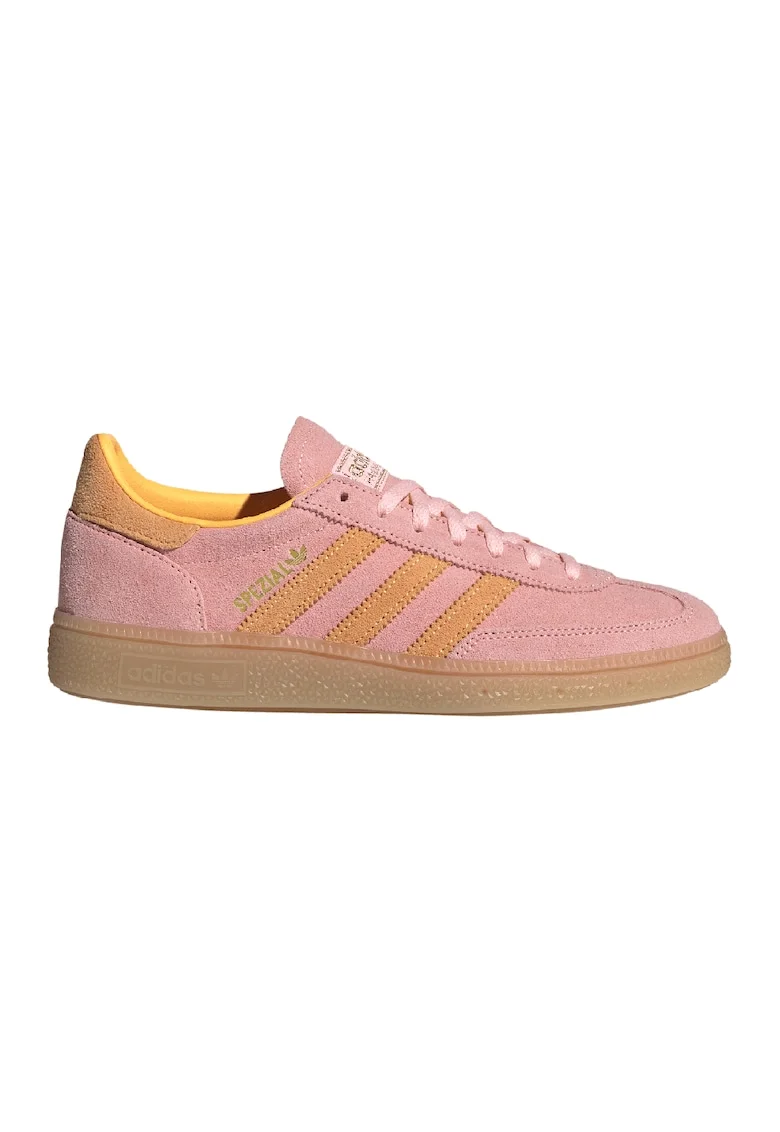 Pantofi sport low cut din piele intoarsa Spezial, Portocaliu/Roz