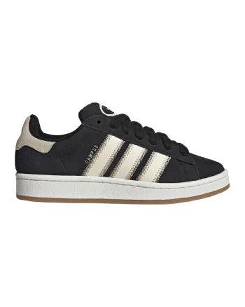 Pantofi sport din piele intoarsa Campus 00S, Alb fildes/Negru
