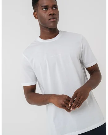 Tricou regular-fit cu model uni, Alb