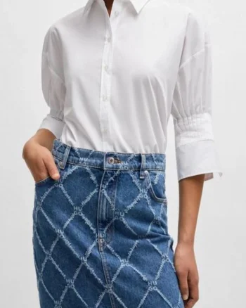 Camasa Slim fit cu maneca trei sferturi
