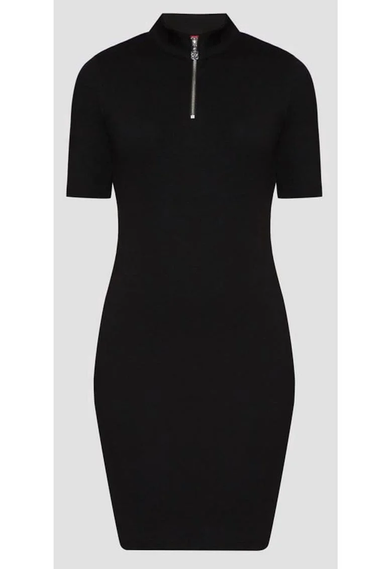 Rochie  neagra, 66% bumbac, 29% poliester