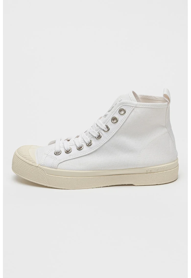 Tenisi high-top cu varf intarit Stella, Alb