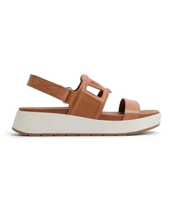 Sandale flatform de piele Onuvia, Maro
