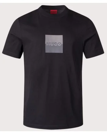 Tricou cu logo si decolteu la baza gatului Dusplit