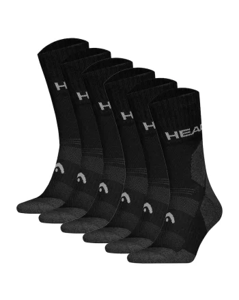 Set de sosete unisex pentru drumetii - 6 perechi, Negru