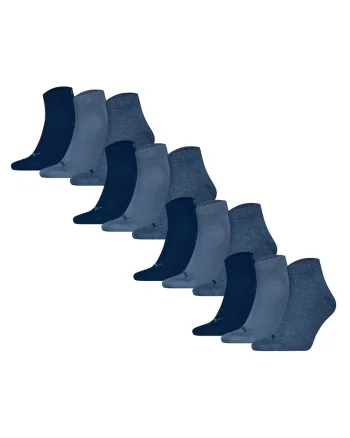 Set de sosete scurte unisex - 12 perechi, Albastru