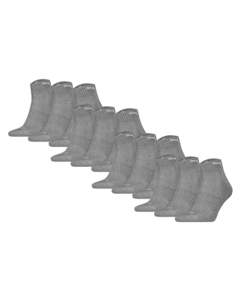 Set de sosete scurte unisex cu amortizare - 12 perechi, Gri