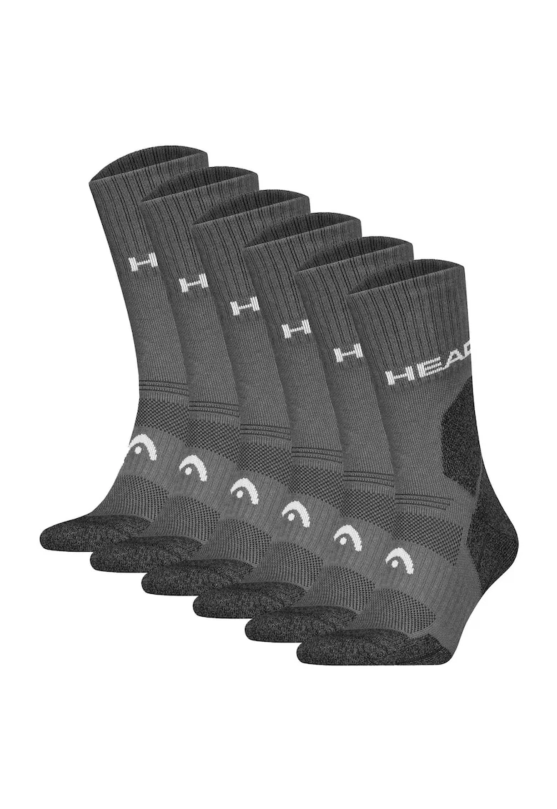 Set de sosete unisex pentru drumetii - 6 perechi, Gri