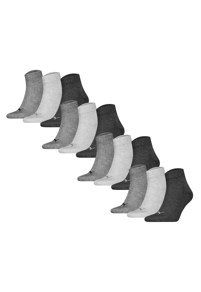 Set de sosete scurte unisex - 12 perechi, Gri
