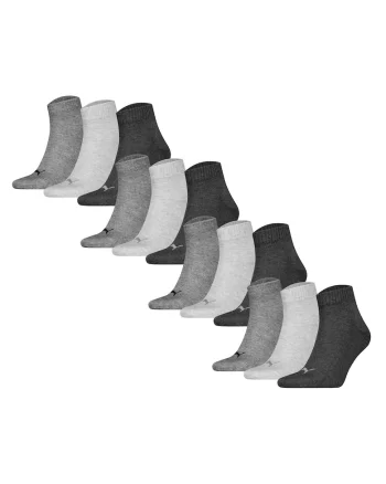 Set de sosete scurte unisex - 12 perechi, Gri