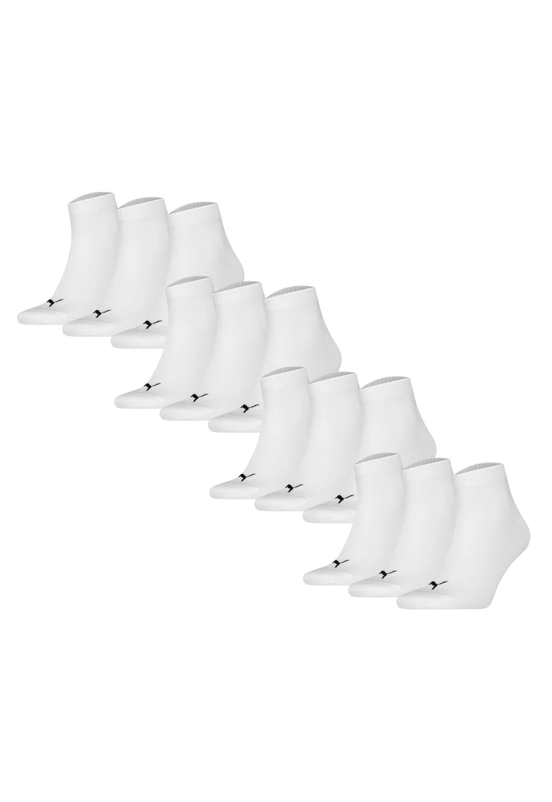 Set de sosete scurte unisex - 12 perechi, Alb