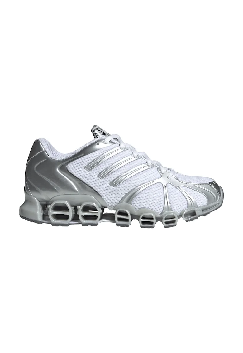 Pantofi sport Mega Ghostride cu talpa wedge, Alb/Argintiu