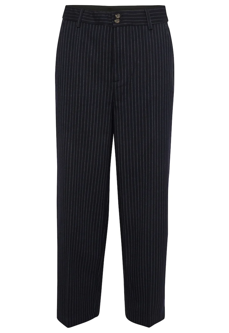 Pantaloni dama,  302056323, Poliester, Albastru marin