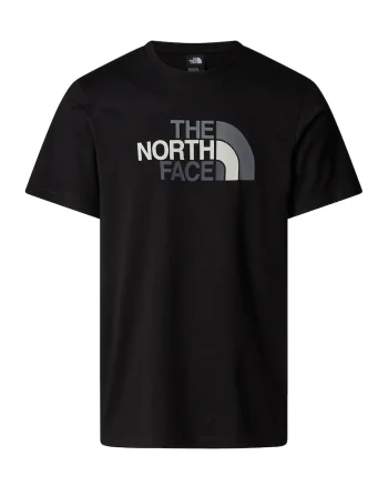 Tricou regular fit cu decolteu la baza gatului si imprimeu logo, Negru