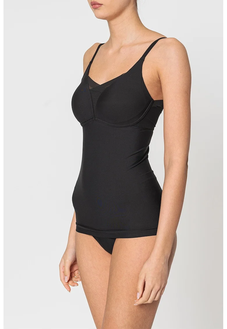 Top modelator cu bretele ajustabile Smart, Negru