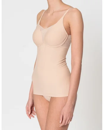 Top modelator cu bretele ajustabile Smart, Nude