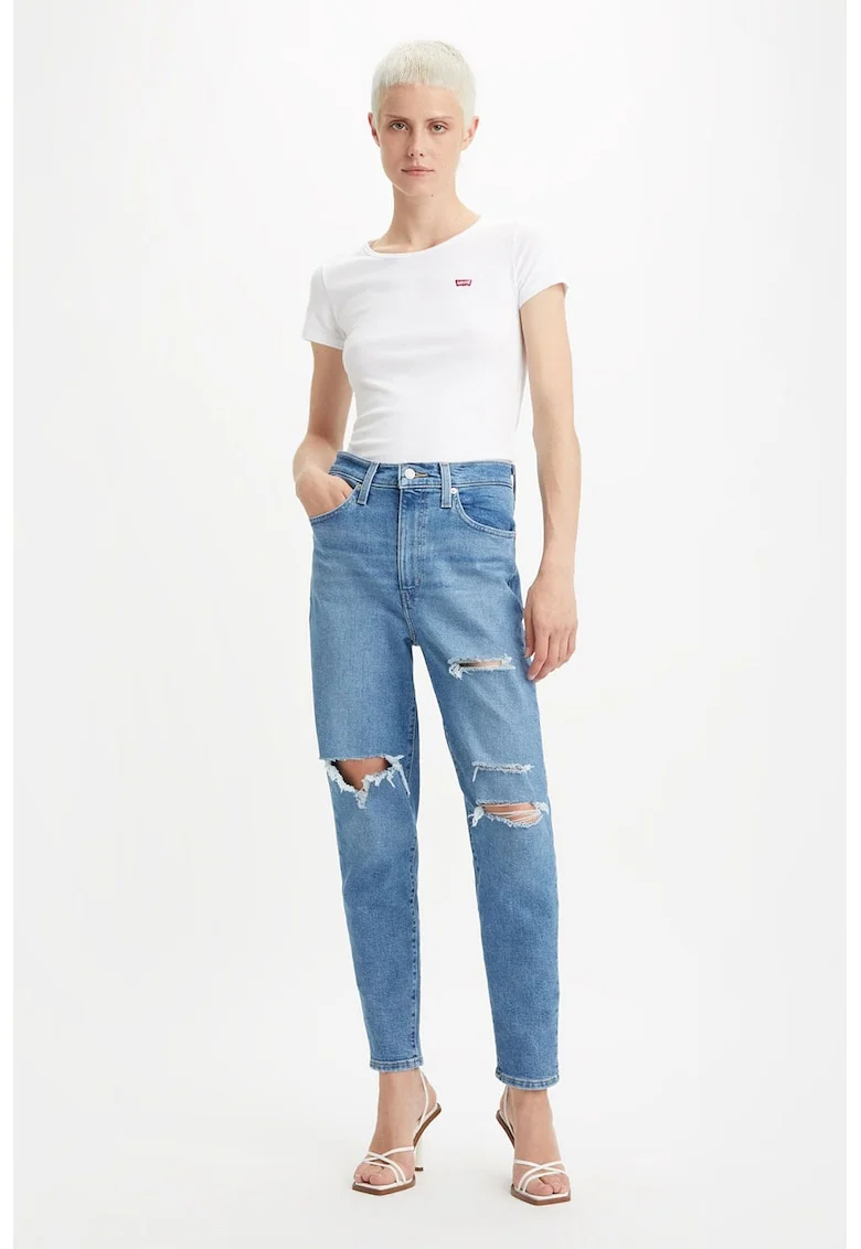 Set de tricouri slim fit din bumbac - 2 piese, Alb