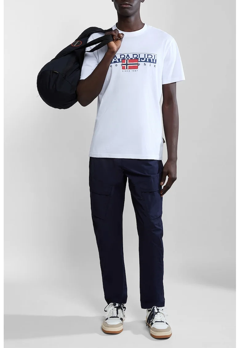 Tricou din bumbac Aylmer, Rosu/Alb/Albastru inchis