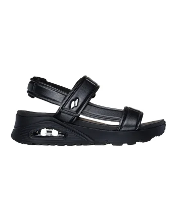 Sandale de piele ecologica Uno Basically Pretty, Negru