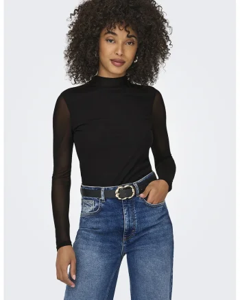 Bluza de plasa Erica, Negru