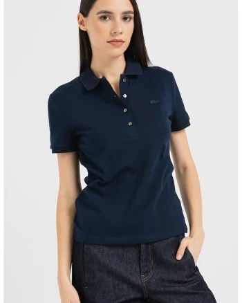 Tricou polo slim fit, Bleumarin