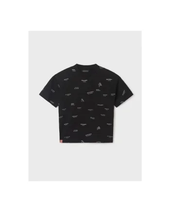 Tricou copii,  302030774, Bumbac, Negru, Negru