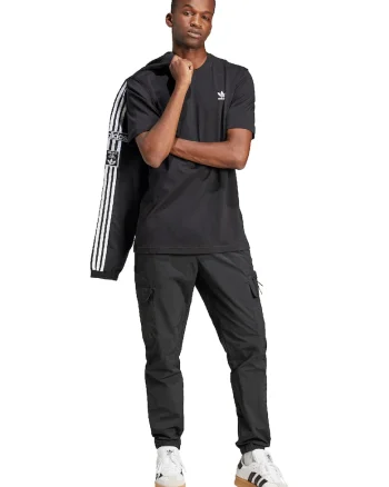 Tricou regular fit din bumbac Trefoil, Negru
