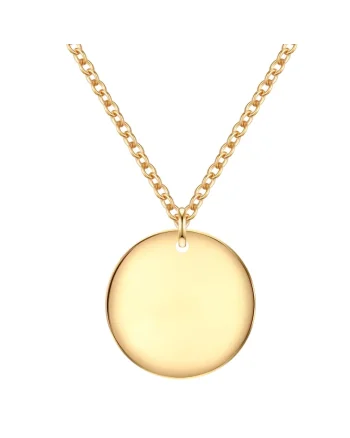 Colier ajustabil placat cu aur de 14K Auriu, Auriu
