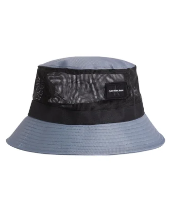 Palarie bucket cu detalii din plasa
