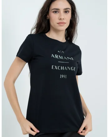 Tricou regular fit cu imprimeu logo pe piept, Negru