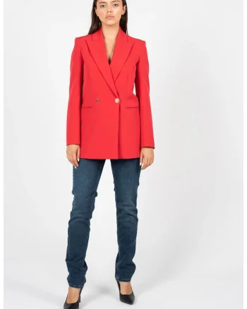 Sacou slim fit cu revere ascutite