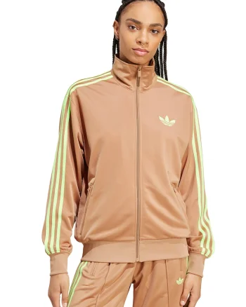 Bluza de trening cu logo si fermoar Firebird, Galben pal/Bej
