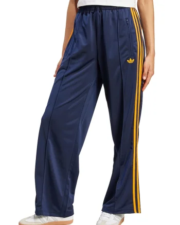 Pantaloni de trening lejeri cu terminatie cu fermoar Firebird, Albastru inchis/Galben pai