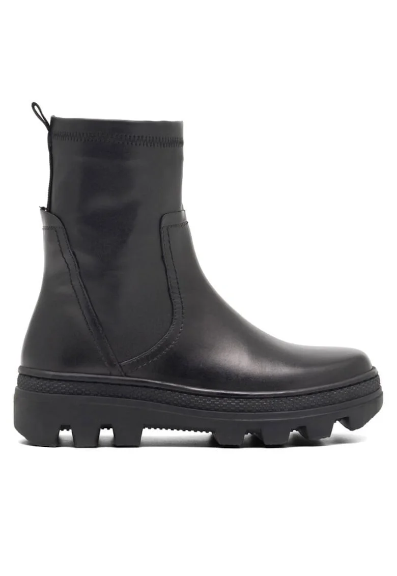 Botine dama,  590558800778436, Piele ecologica/Sintetic, Negru