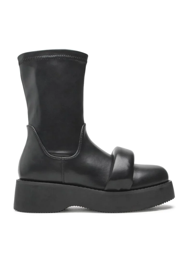 Botine dama,  590486221811341, Sintetic, Negru