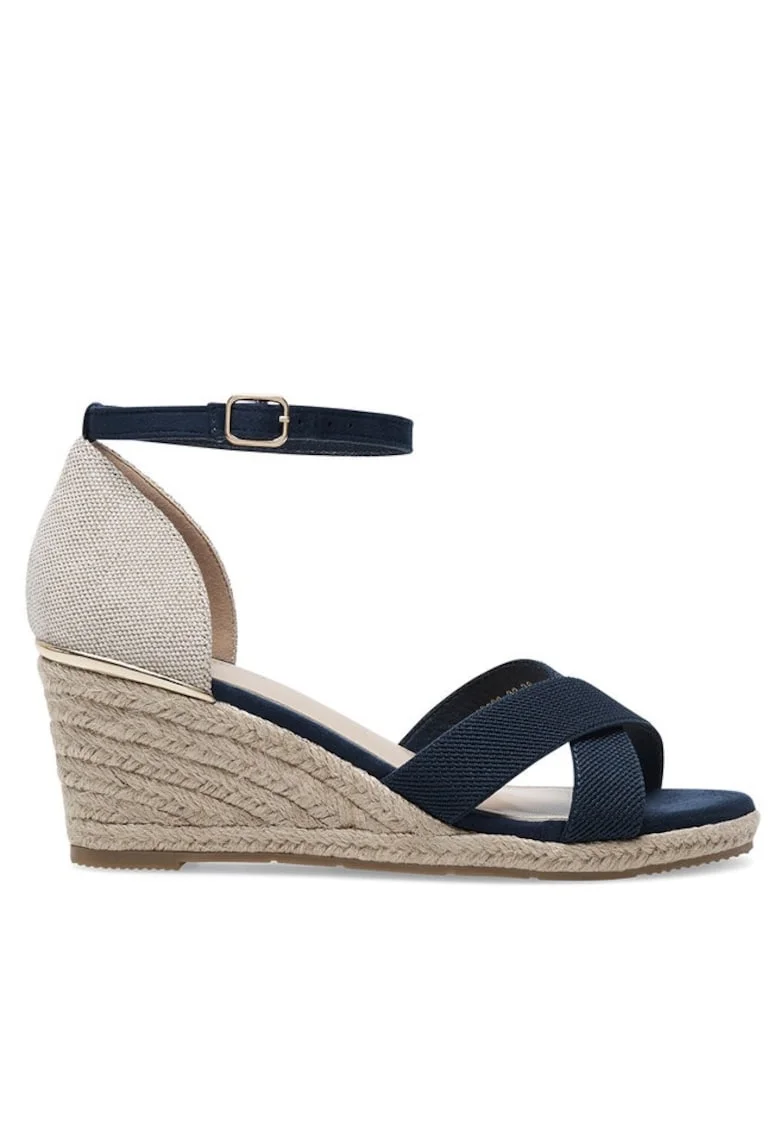 Sandale dama,  Textil, Bleumarin, Bleumarin