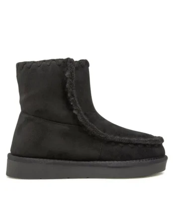 Botine dama,  590486243617340, Piele ecologica, Negru