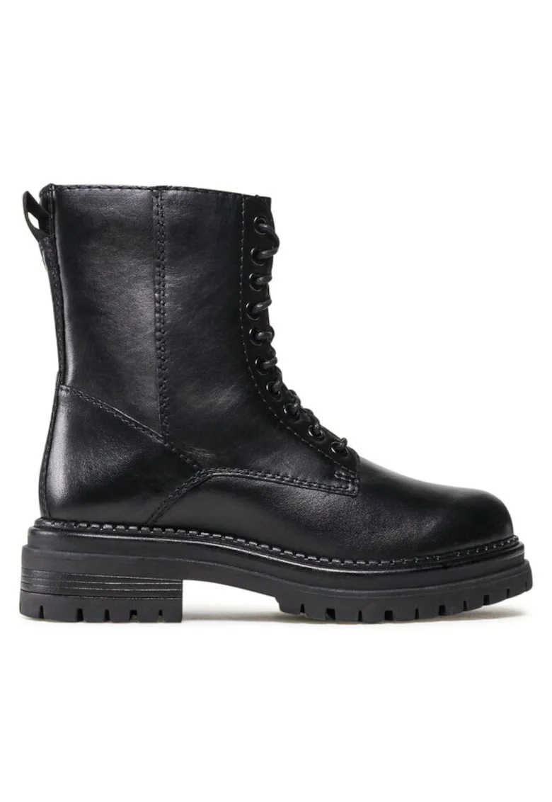 Botine dama,  590486219717336, Piele naturala, Negru